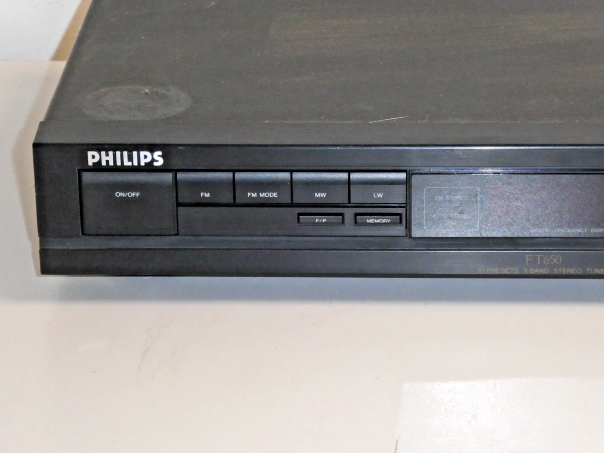 Sintonizador estéreo Philips FT650, 2 años de garantía