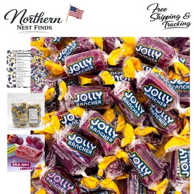 Delicious Grape Hard Candy Bag - 74 Individually Wrapped for Sweet Moments