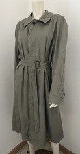ZANOLINI Cappotto Swing vintage in gabardine di cotone grigio anni '80 Film...
