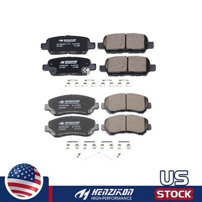 Ceramic Brake Pads Front & Rear for Nissan Maxima 2009-2019 All Models