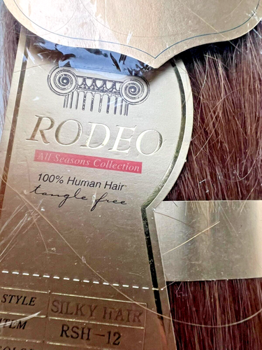 Lot of 2 Rodeo SILKY HAIR 100% Human Hair RSH-12 Light Auburn 12" NEW - Picture 6 of 6