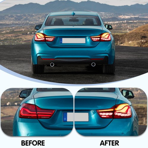 For 14-20 BMW F32 F33 F36 F82 F83 Full LED Tail Lights RED Lens BMW M4 GTS A Set - Picture 5 of 14
