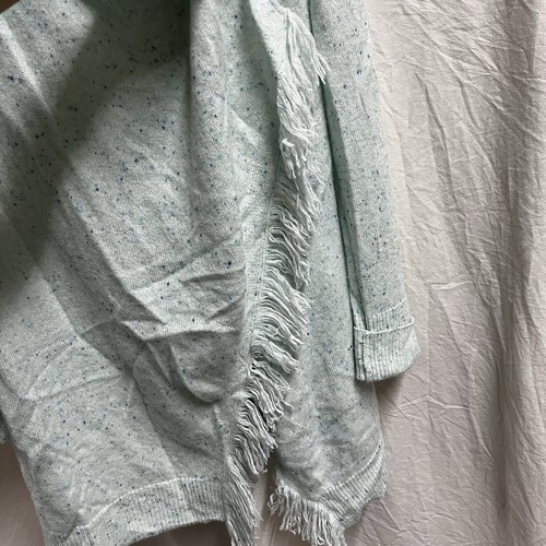 Lilly Pulitzer Pullover Damen mittelblau Inglewood Kaschmir Cardigan Fransen offen - Bild 6 von 10