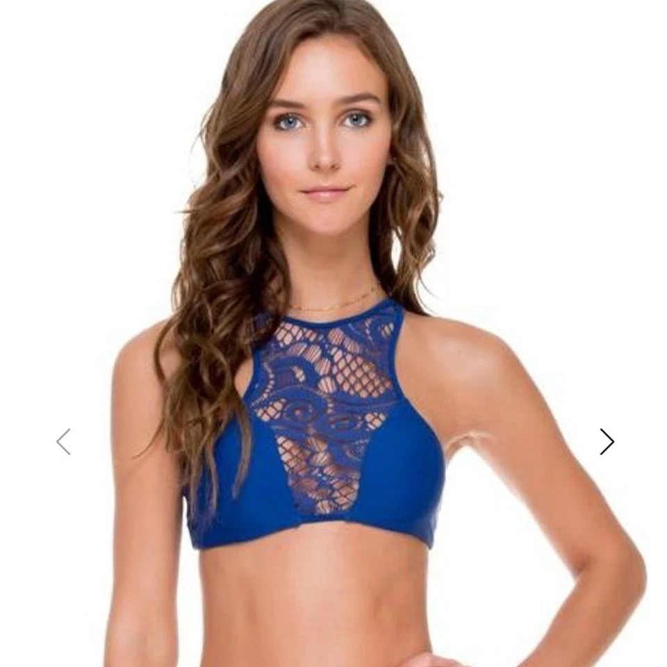 Luli Fama Wanted and Wild hochgeschlossenes Neckholder mit Spitze Damengröße Large