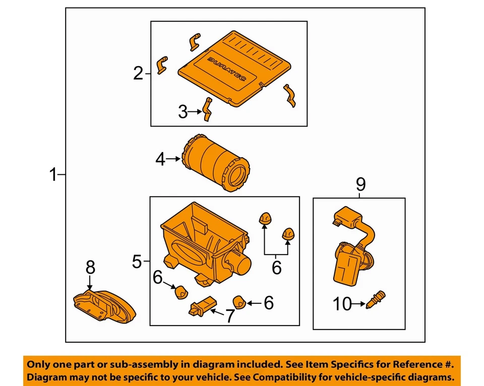 Used Air Cleaner Assembly fits: 2010 Mercury Mariner 3.0 Grade A - Image 3 of 4