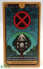 Heroclix X-Men: X of Swords set Ace of Pentacles Tarot Card 