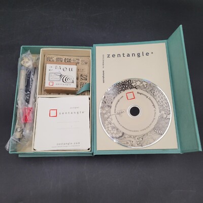 2012 Zentangle Starter Kit in Box DVD Tiles Die Pens Pencils Tortillon Booklet