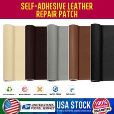 Self Adhesive Leather Litchi Peel Harmless PU Leather Synthetic Superstrong