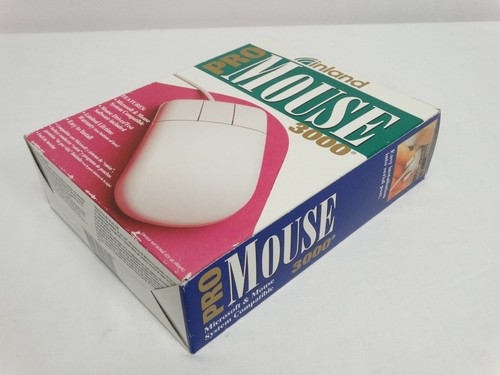 Vintage Inland Pro Mouse 3000 3 Button Serial Mouse W/ Driver Disk In Open Box - Picture 10 of 11