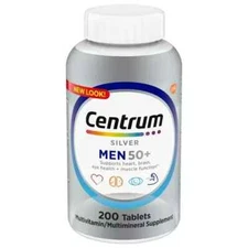 Centrum Silver Men's 50 Plus Vitamins, Multivitamin Supplement, 200 Count,