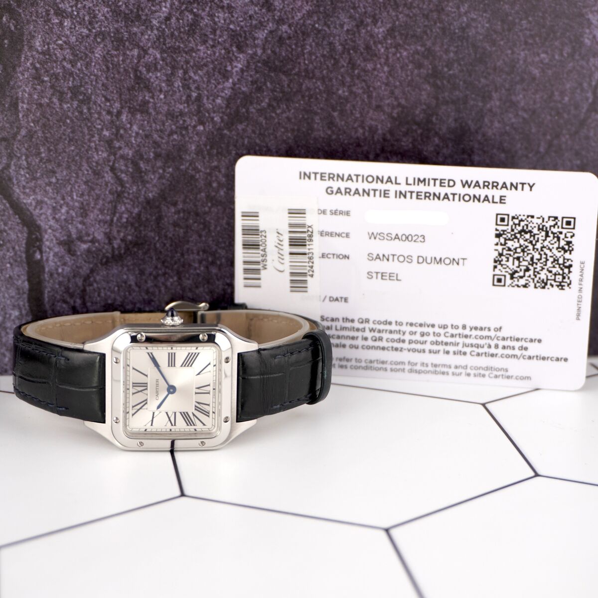 Cartier Santos Dumont 27.5mm Small Steel Ladies Watch 4242 Cartier Santos Dumont 27.5mm Small Steel Ladies Watch 4242