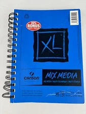 Canson XL Mixed Media Paper Pad 5.5" X 8.5"- 72 Sheets - Acrylic Watercolor Read