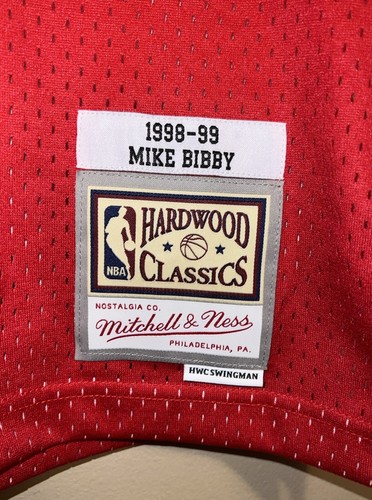 Vancouver Grizzlies Mitchell Ness Swingman Throwback Mike Bibby Jersey Red - S - Picture 2 of 9