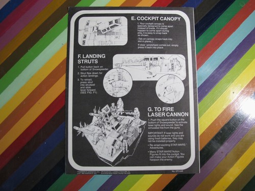 vtg 1980s ESB Star Wars ephemera - toy instruction manuals, stickers, insert - Picture 183 of 199