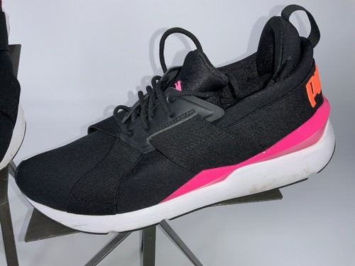 Puma Muse Chase Sz 10 Women Black Pink Running Shoes Worn 2 Times YGI B2S-12 - Picture 3 of 10