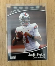 JUSTIN FIELDS 2021 Sage Hit Premier Draft RC Black #53 Chicago Bears