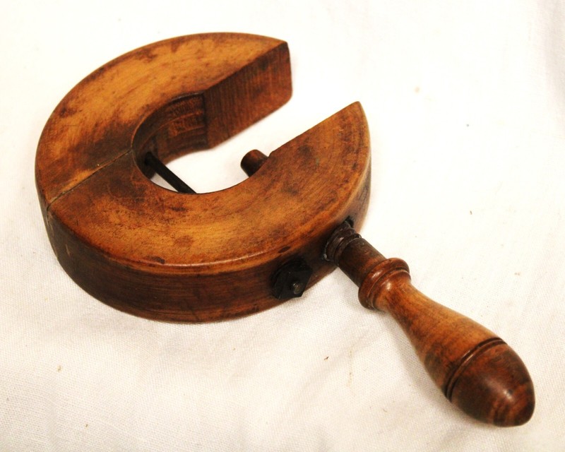 Antique Wooden Sewing clamp
