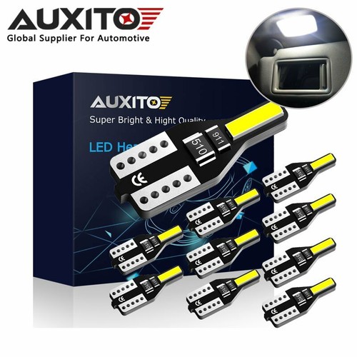 AUXITO 10xT10 168 194 2825 White LED License Plate Side Marker Light Bulb Canbus - Picture 7 of 12
