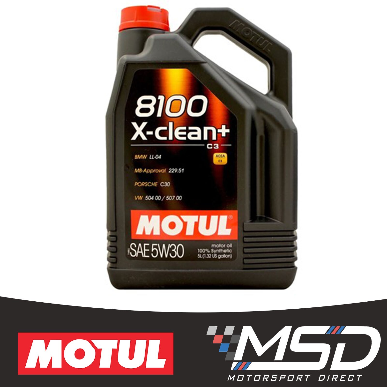 Motul 8100 X-Clean + 5W-30 Fully Synthetic Engine Oil 5 Litre 5L +