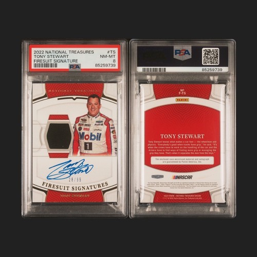 2022 National Treasures Racing Nascar Tony Stewart Firesuit Auto 28/99 PSA8 Pop1 - 第 1/1 張圖片
