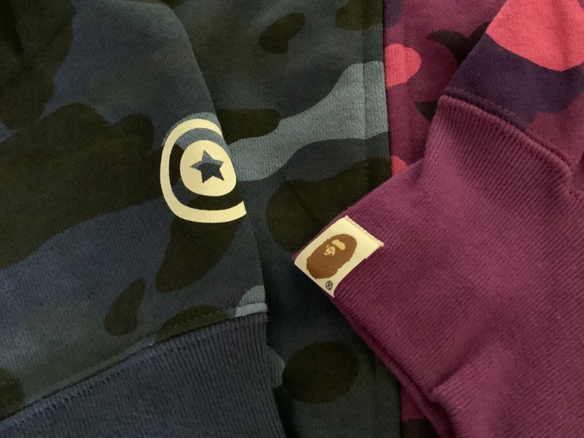 Authentic ape bape color camo separate shark full zip hoodie Authentic ape bape color camo separate shark full zip hoodie