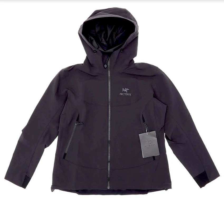 Arcteryx Gamma LT Black Hoody Wind Water Proof Jacket Women's Size XL  L22219