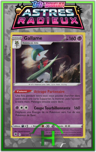 Gallame Holo - EB10:Astres Radieux - 062/189 - Carte Pokémon Française Neuve - Photo 1/1