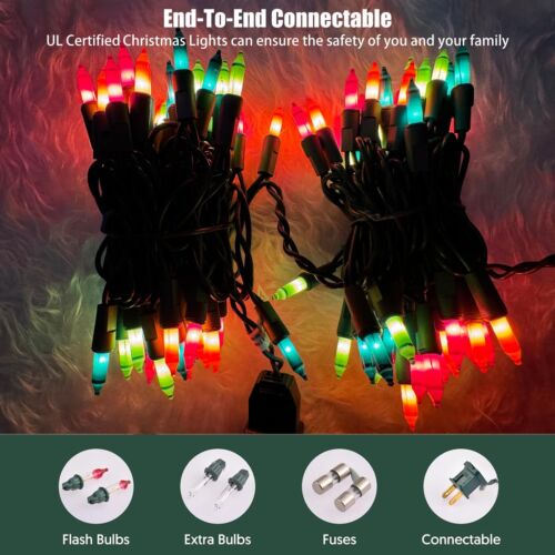Easter String Lights 100 Count Pastel Mini Decorations Lights with Green Wire - Picture 3 of 5