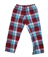 Life Is Good Womens Multicolor Plaid Drawstring Waist Lounge Sleep Pants S