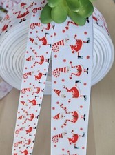 7/8  1.5" 1 YD Santa Claus Grosgrain Ribbon St. Nicolas Christmas Santa Hat