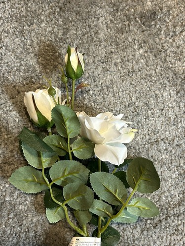 IKEA SMYCKA fiore artificiale interno/esterno/rosa bianco 65 cm - Foto 2 di 3