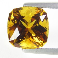 4.60Cts 100 Natural Sparkling Nice Citrine Cushion Cut 10mm Collection Ref VDO