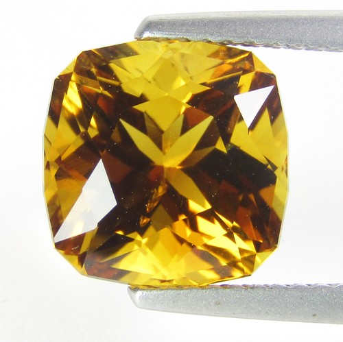 4.60Cts 100% Natural Sparkling Nice Citrine Cushion Cut 10mm Collection Ref VDO - Picture 1 of 6