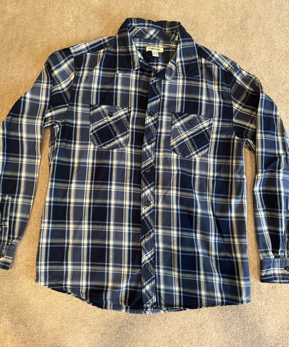 Cherokee Kids Shirt Plaid Red Blue Long Sleeve Button Up Size X Large Two Tops - Picture 18 of 24