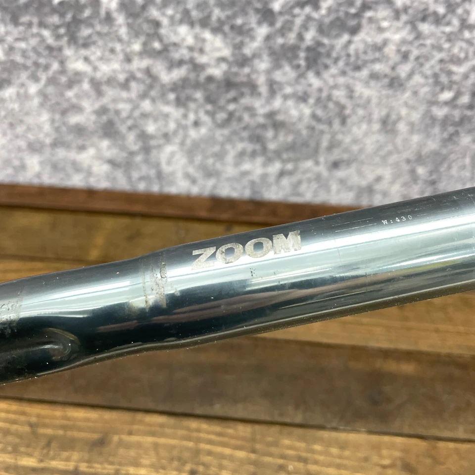 Manillar Vintage Zoom 4 Aero Drop 430 mm 26.0 6061 Barra Aluminio Gris Gunmetal Foto 3 de 4