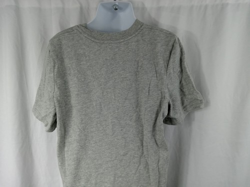 Adidas Athletic Short Sleeve Graphic T Shirt Gray Black White Logo Boys Sz 6 - Picture 6 of 11