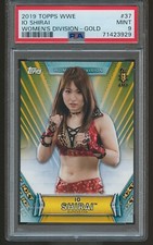 Io Shirai Sky 2019 Topps WWE Woman Division Gold RC 6/10 PSA 9 MINT