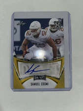 Washington SAMUEL COSMI 2021 Leaf Draft AUTO Rookie RC Autograph XRC Longhorns