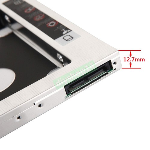 Bezel 2nd HDD SSD Hard Drive Caddy Tray for HP EliteBook 8460P 8460W 8470P 8470W - Afbeelding 6 van 7
