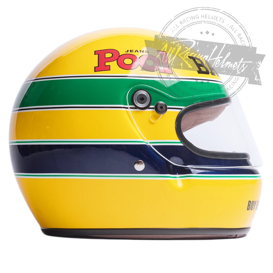 Ayrton Senna 1983 Formula One Test F1 Full Size 1:1 Scale Replica Helmet Casque - Image 2 of 4