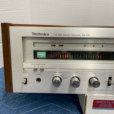 TECHNICS SA-616 VINTAGE AM/FM STEREO RECEIVER - SERVICED - CLEANED