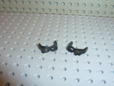 2 x Lego Black Minifiguren Kappe Fliegerbrille 30170 / Set 7141 4990 