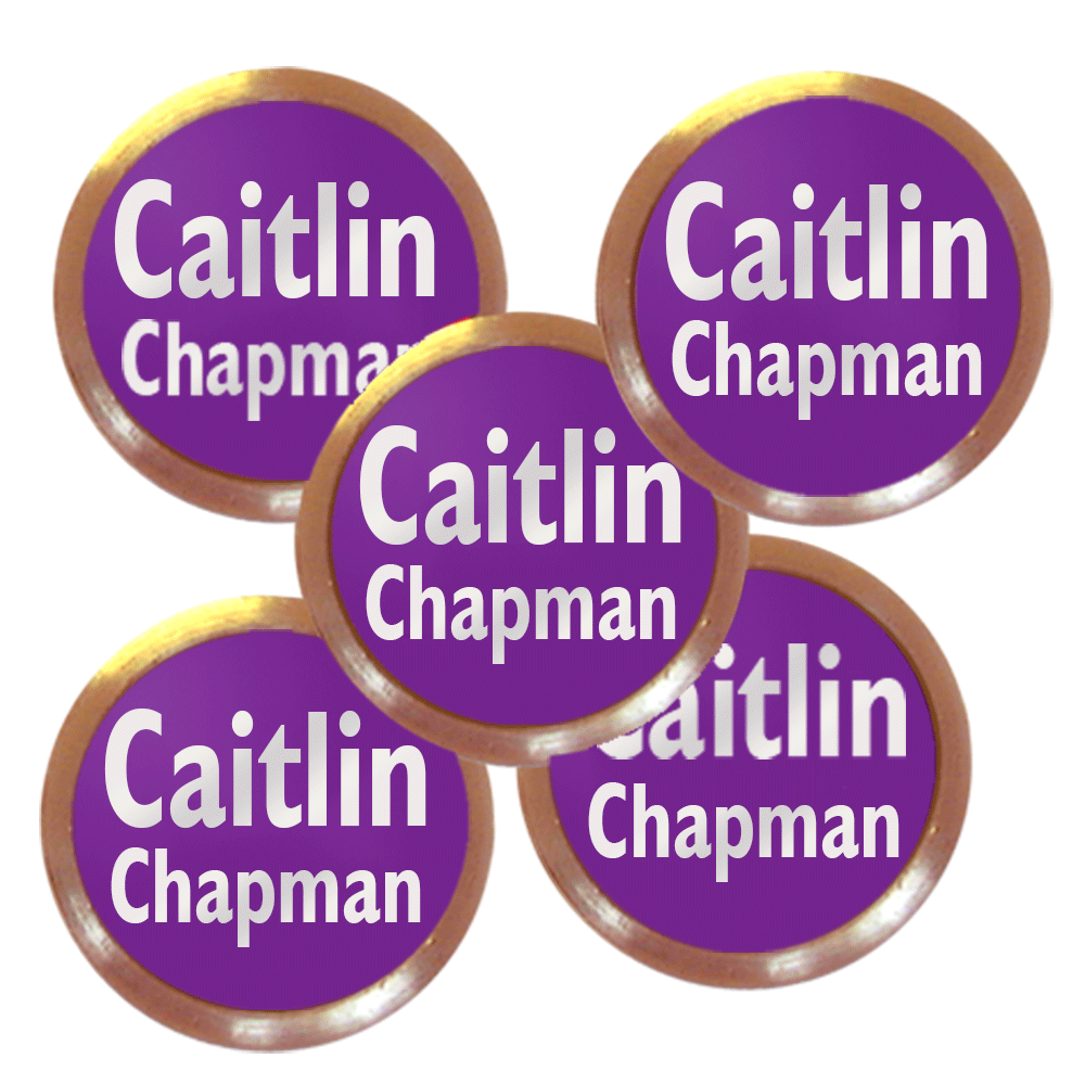 Golf Ball Markers Personalised Great Golf Gift with any Name of your