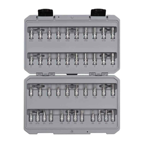 1/4 in. Drive Hex, Torx, Phillips, Slotted, Square Bit Socket Set (42-Piece)