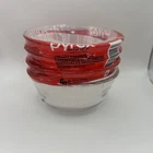 4 NEW Pyrex Mix It Smart Essentials 10oz Prep Dessert Bowls Custard Cups #464