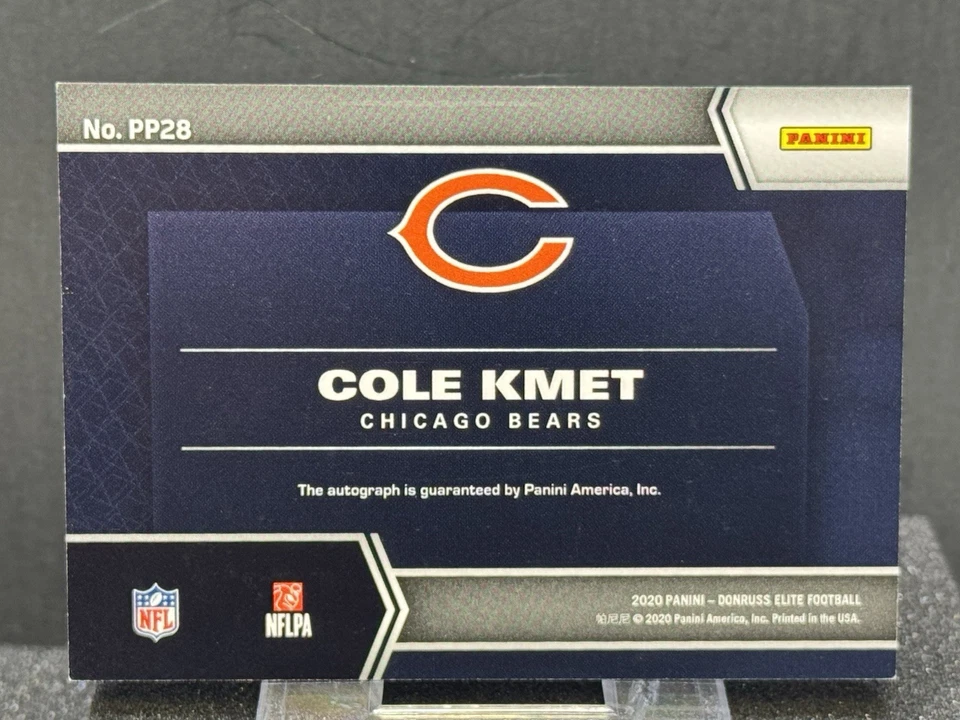 2020 Panini Donruss Elite Pen Pals Cole Kmet Rookie Auto - Image 2 of 4