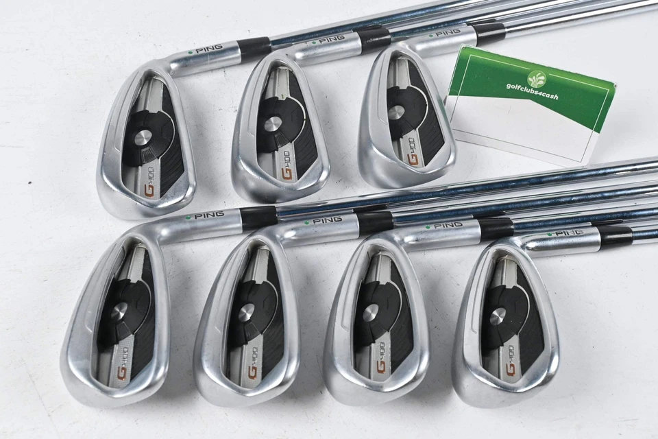 Ping G400 Irons / 5-PW+GW / Green Dot / Regular Flex Ping AWT 2.0 Shafts - Image 2 of 4