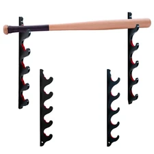 Baseball Bat Display Rack Softball Bat Holder for Horizontal Display Wooden B...