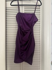 Purple Sleeveless Cocktail Dress Size M