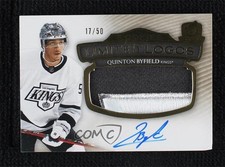 2021-22 Upper Deck The Cup Limited Logos 17/50 Quinton Byfield #LL-QB Auto 1d59